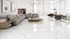 Alabaster 60 x 60 Polished Tile in Living Room