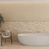 Lardenne Cream Wall Tile in Bathroom