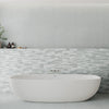 Lardenne Grey Tile with Freestanding Bathtub