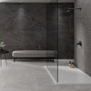 Lithos Anthracite Tile on Bathroom Walls