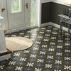 Liverpool Black Vintage Tile on Floor
