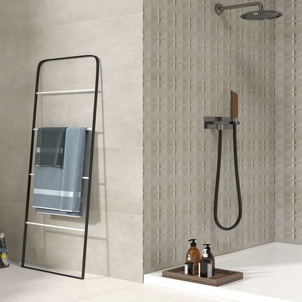 Subway Marfil Tile in Shower