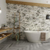 Muralla Tile with Freestanding Bath