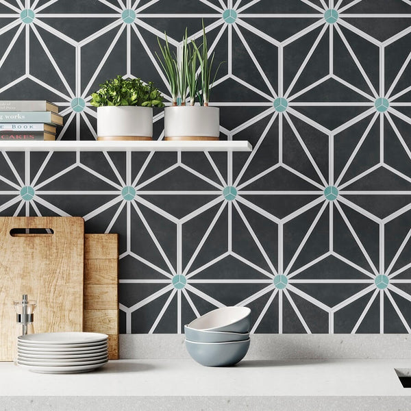 Osaka Charcoal on Kitchen Wall