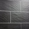 Nain Black Slate Effect Tiles on a Wall