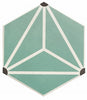 Osaka Aqua Porcelain Hexagonal Tile