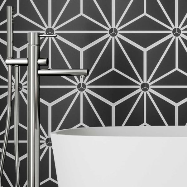 Osaka Black Tile with Bath