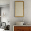 Silverstone Wall Tiles in Modern Bathroom with Handbasin