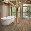 Tree Cerezo Porcelain Wood Effect Floor Tile in Bathroom