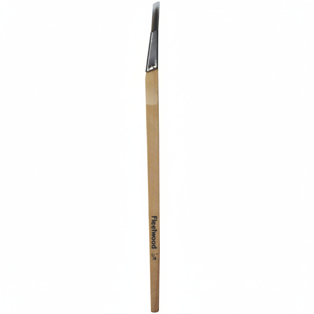 A single flat paintbrush with a light wood handle and a black ferrule, shown vertically against a plain white background. The brand name 'Fetehwood' is printed on the handle.