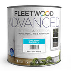 Fleetwood Advanced paint can on a white background