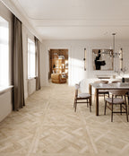 Pecan Squared Tile in Modern Living Area