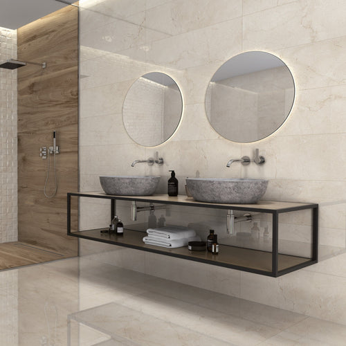 Acuario Tile in Large Bathroom