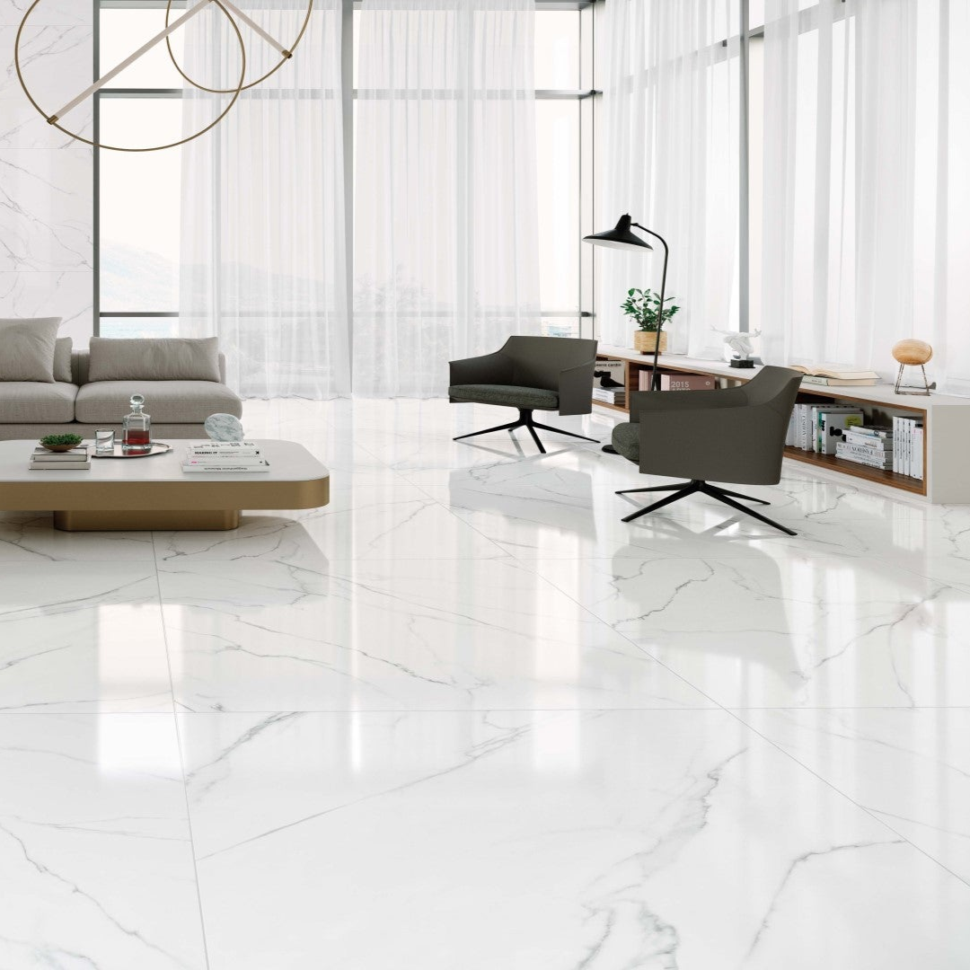 Alabaster Polished Tiles 60 x 60 cm