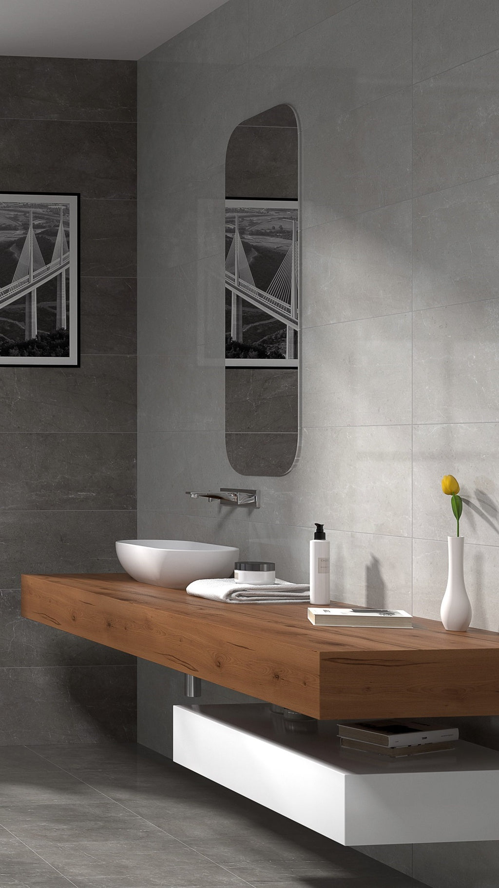 Bellagio Perla Wall Tile in Bathroom