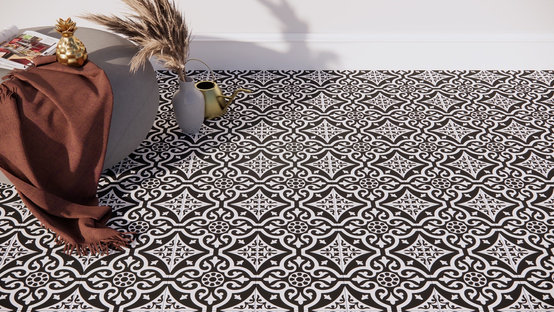 Chester Pre-cut Tile on Hallway Floor