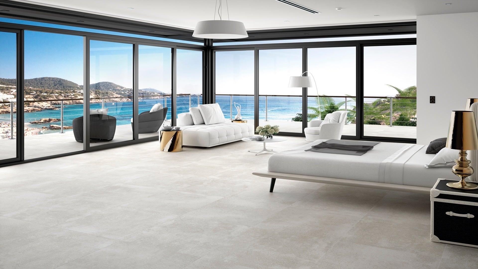 Claire Tile in Luxury Bedroom