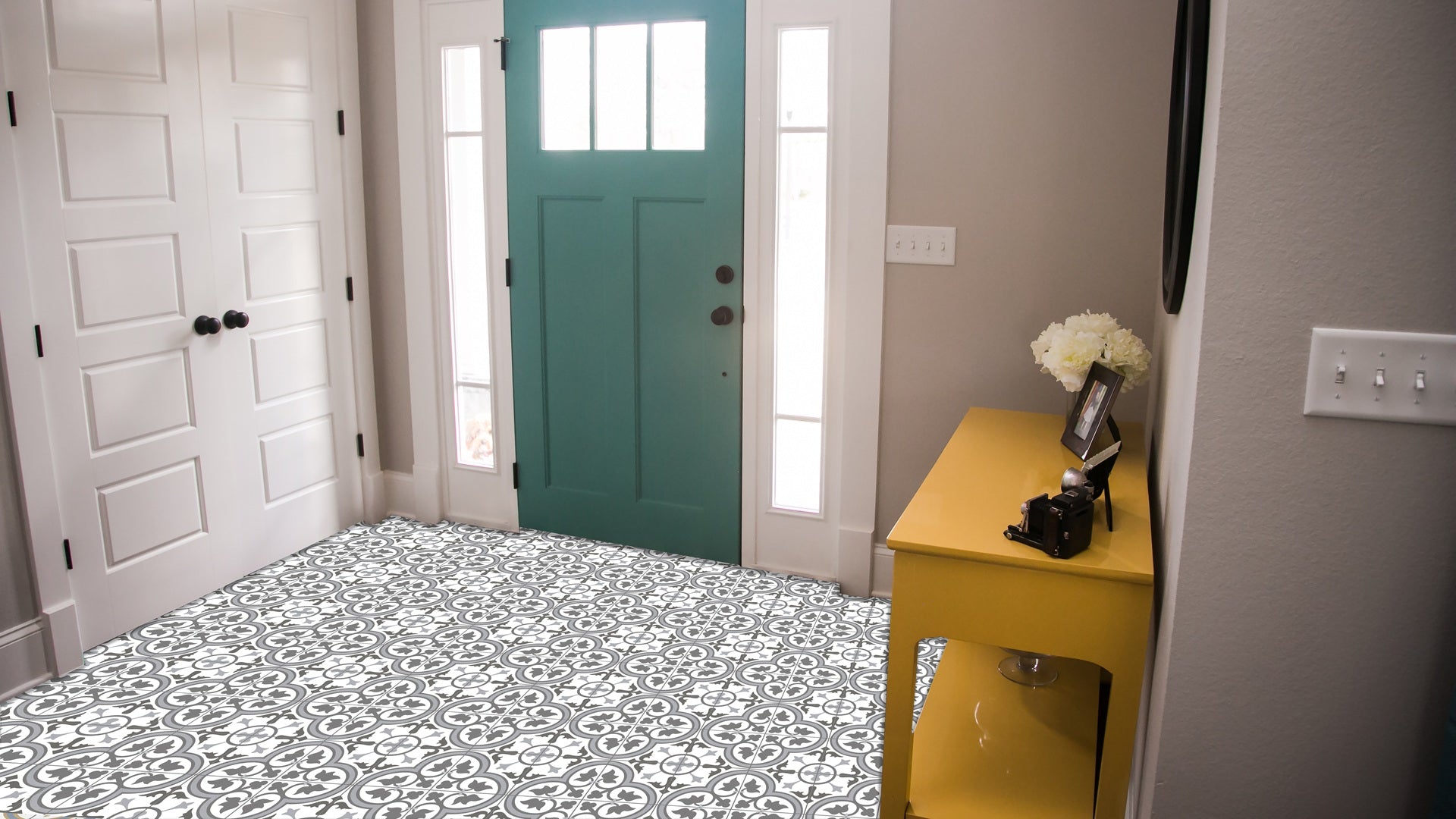 Dover Blue Tile in Hallway