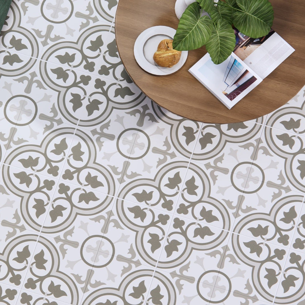 Dover Grey Tile with Coffee Table