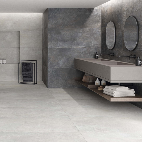 Feroe Grey Tile in Bathroom