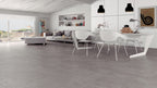 Harlem Dark Grey 60 x 60cm Tile in Living Space