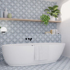 Howard Blue Tile in Bathroom