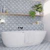 Howard Blue Tile in Bathroom