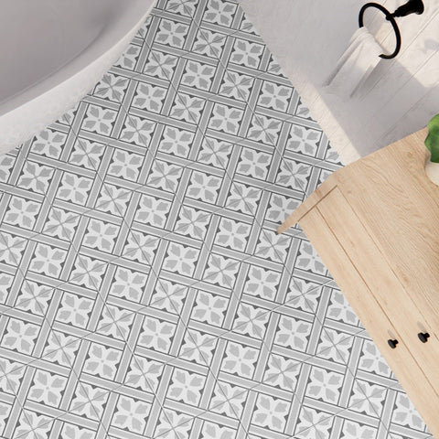 Howard Grey on Bathroom Floor