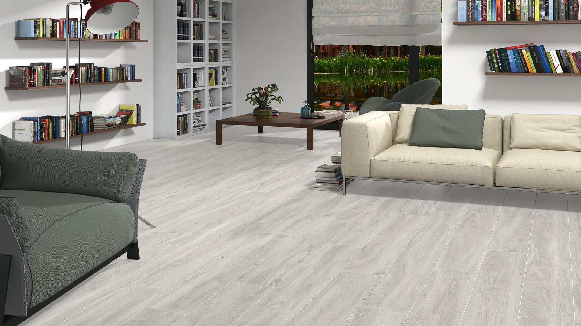 Kootenai White Tile in Living Area