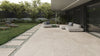 Lithos Sand 60 x 90cm Glazed Porcleian Outdoor Tile in Modern Garden