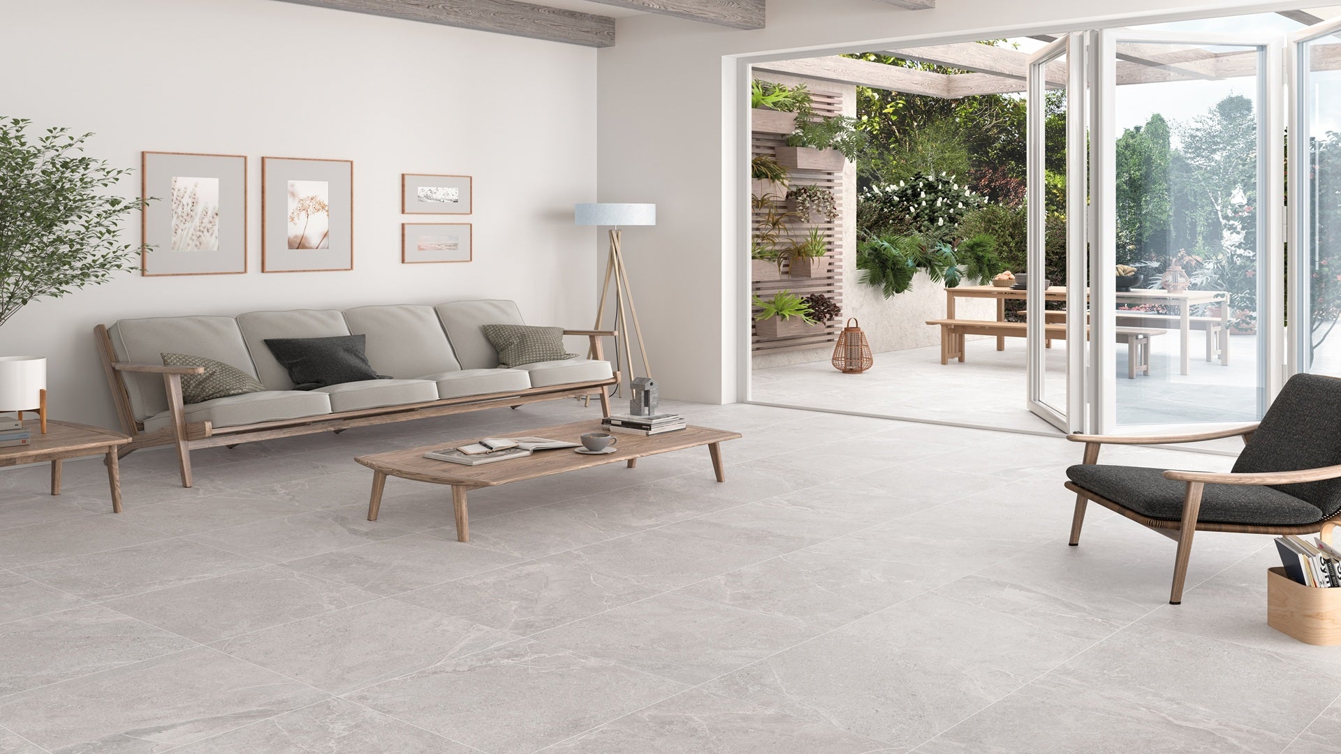 Lithos Perla Tile in Luxury Home
