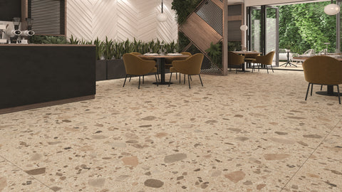 Mystone Brown Tile in Coffee Shop