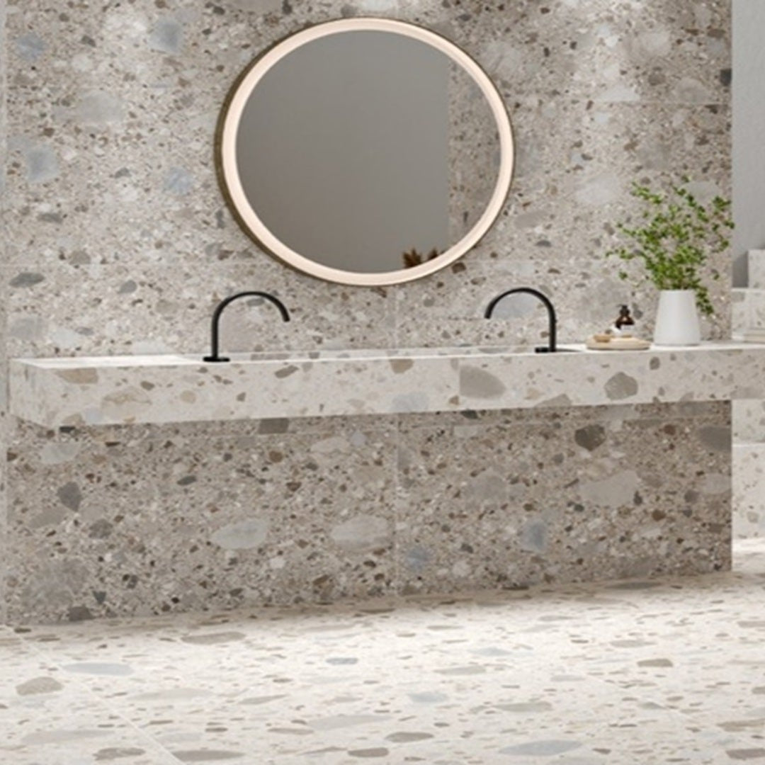 Mystone Cement Tile in Bathroom