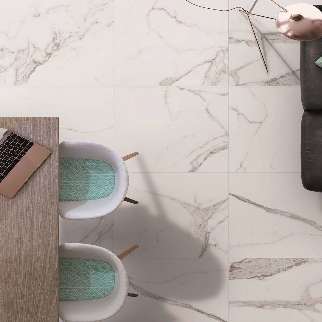 Palatina Matt 60 x 60 tile in kitchen