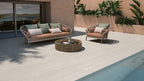 Portland Ivory 60 x 120 tile on patio