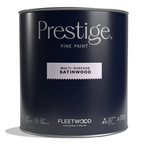 Prestige Fine Paint can on a white background