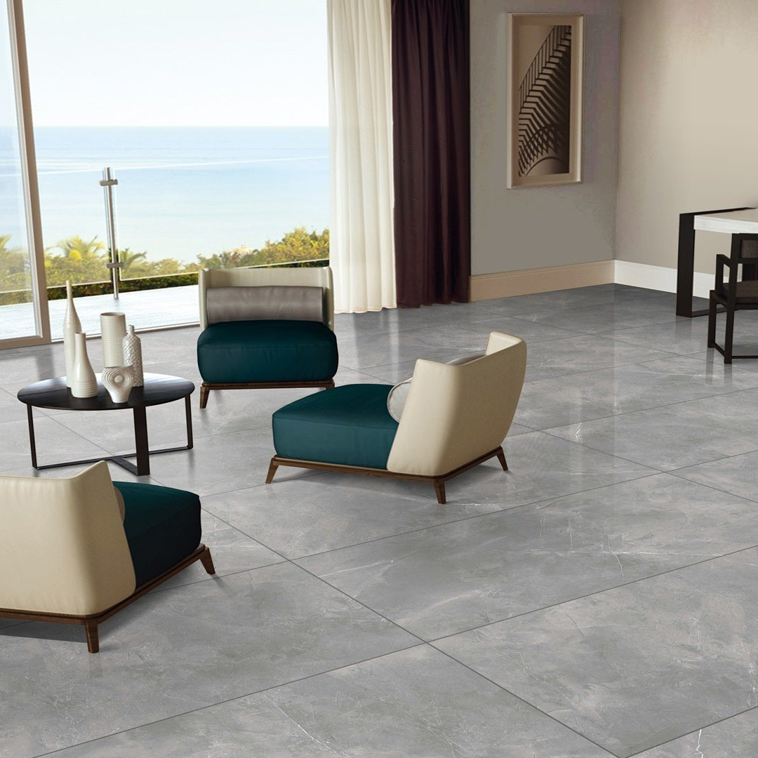 Quantum Dark Grey Tile in Living Room