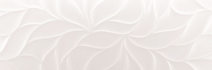 Leaf Decor 30 x 90 in Glossy White