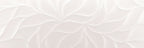 Leaf Decor 30 x 90 in Glossy White