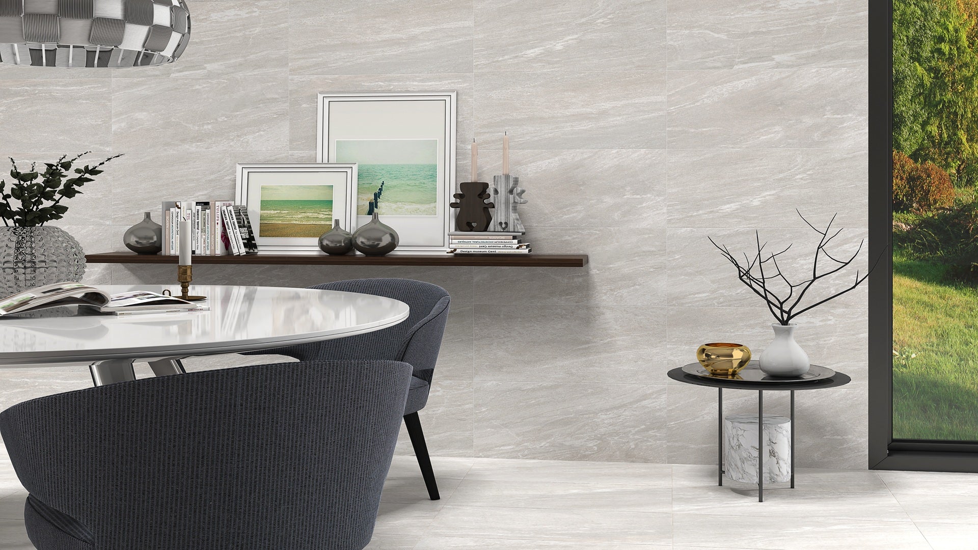 Safari Gris tile in Dining Area