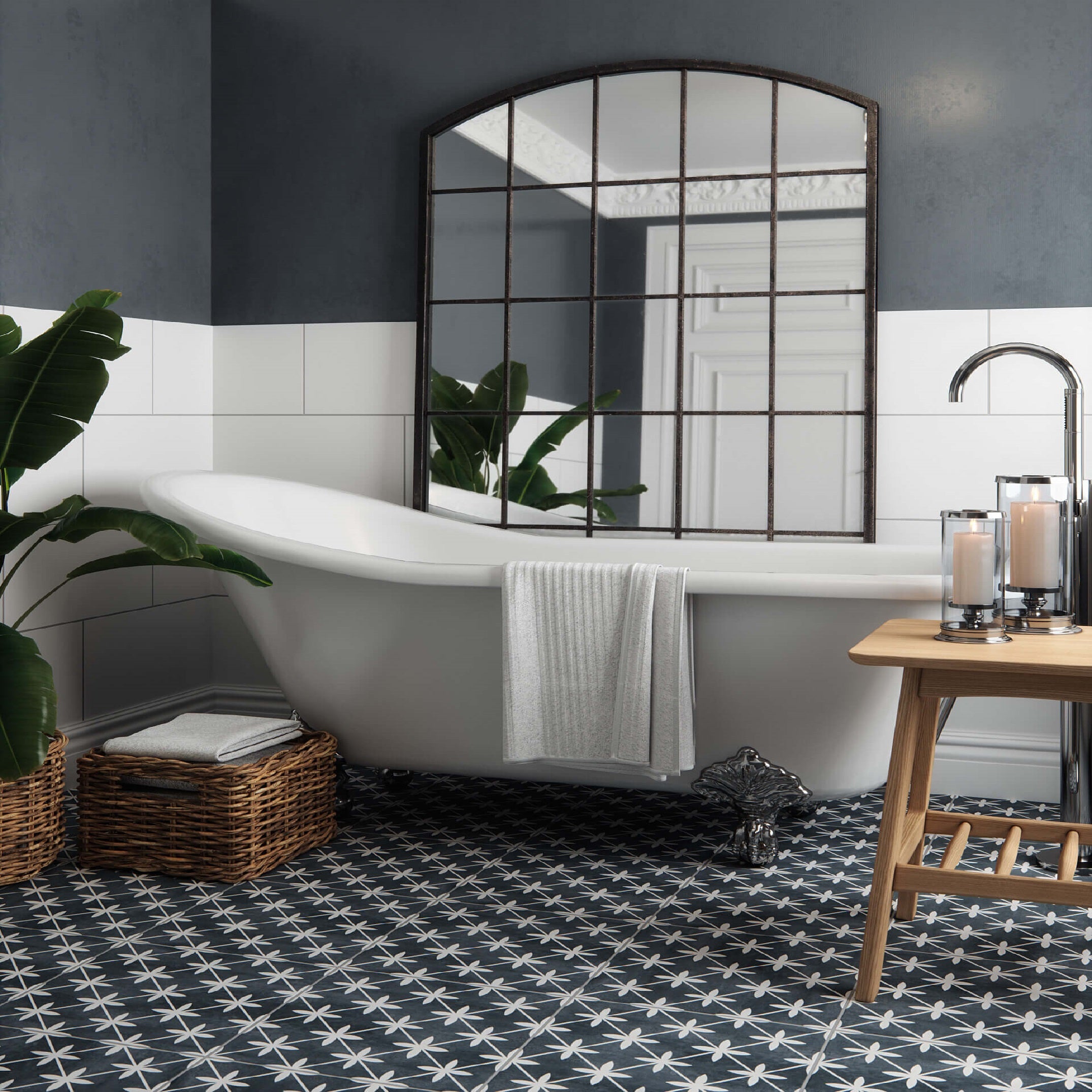 Star Black with Free Standing Bath