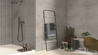 Subway Gris Tile in Trendy Shower Area