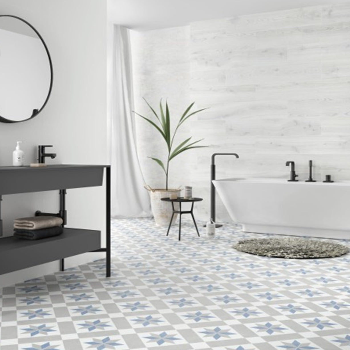 Surrey Tile in Large Bathroom