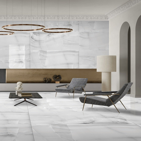 Vendome 60 x 120 Tile in Living Room