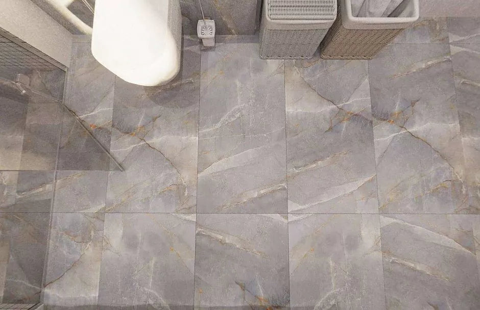Verdon Grey Tile in Bathroom