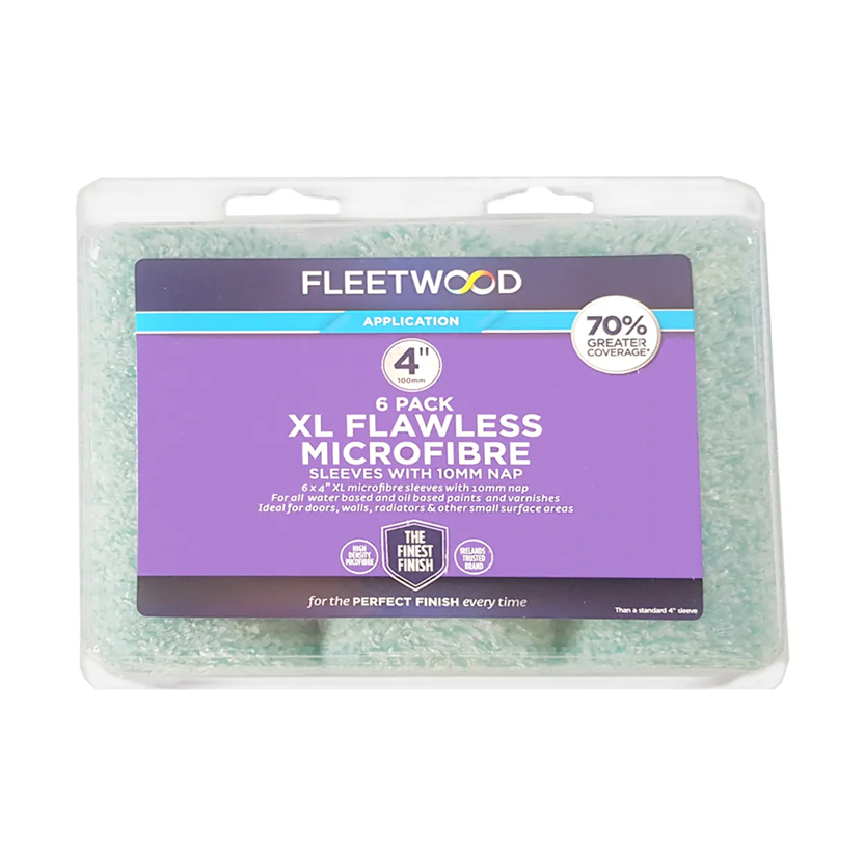 Flawless Microfibre XL Sleeves 6 Pack 4 Inch