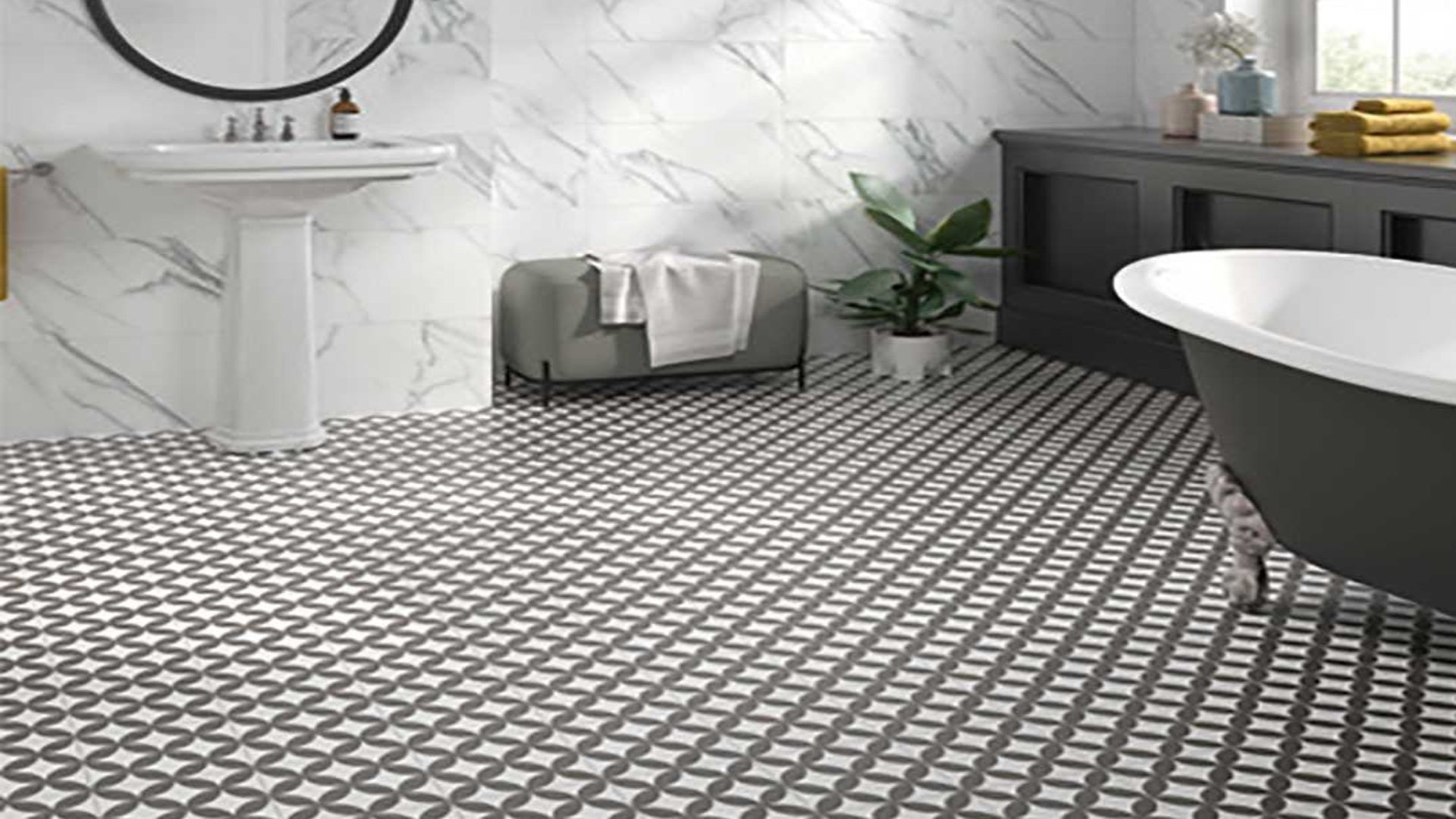 Yorkshire Tile in Large Bathroom