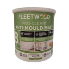 Fleetwood Pro-Clean Anti-Mould Matt paint can on a white background