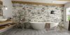 Muralla Tile with Freestanding Bath
