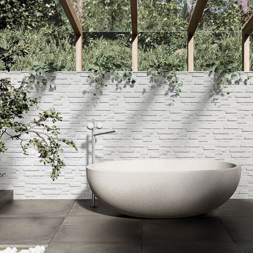 Brickstone White Cladding Tile